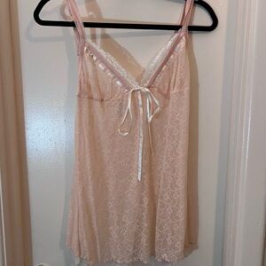 light pink lingerie nightie